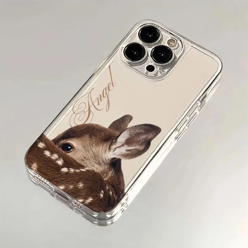Deer Fawn Spotted iPhone Case – Shockproof Clear Cover Phone Case PLUSH -1 iPhone 12