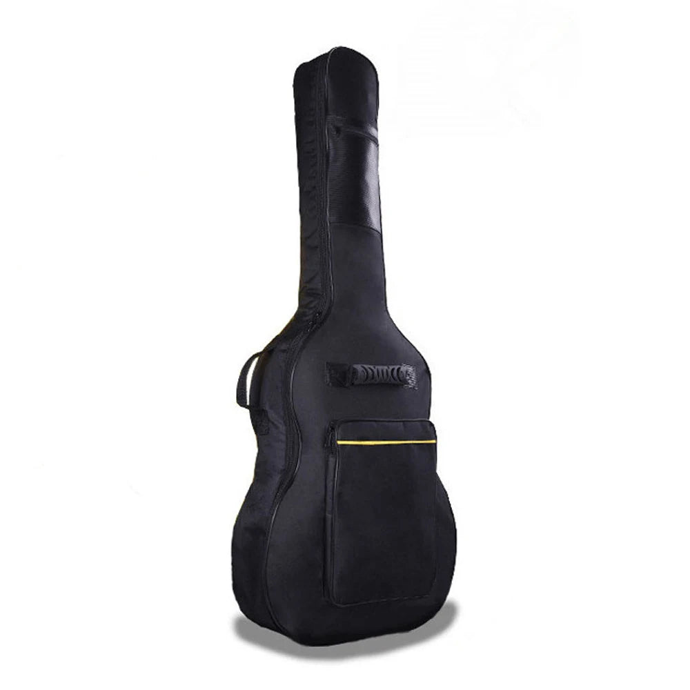 41" Waterproof Oxford Guitar Bag Backpack – Double Shoulder Straps Guitar Gig Bag PLUSH black
