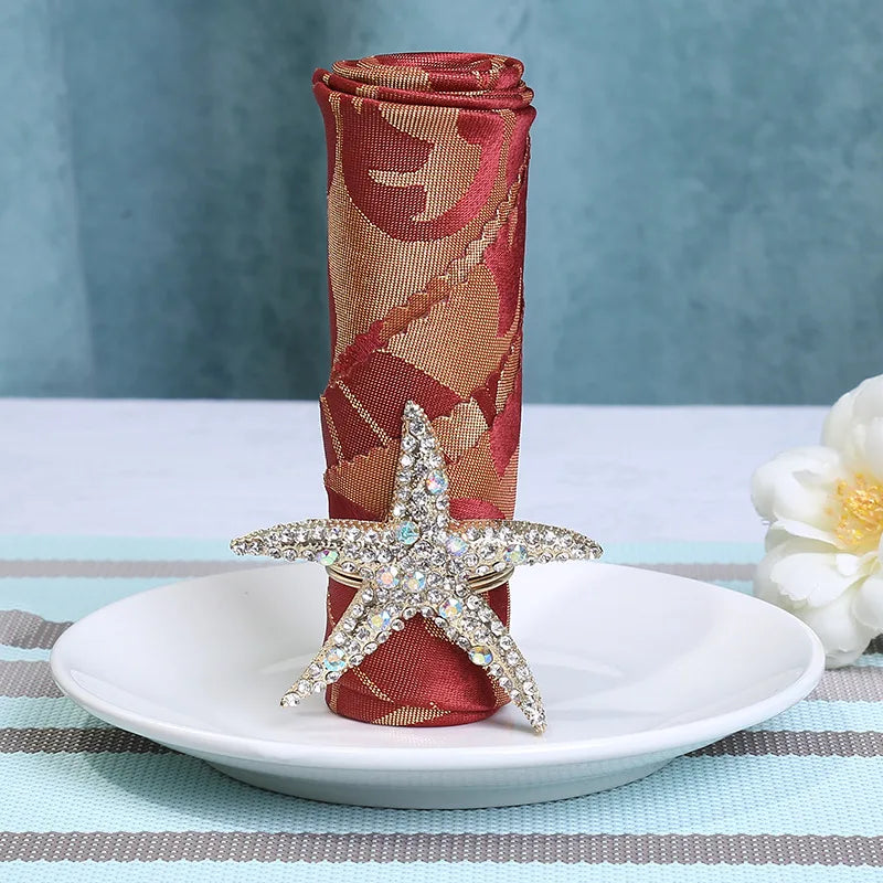 Starfish Napkin Rings – Wedding & Party Table Decor Napkin Rings PLUSH