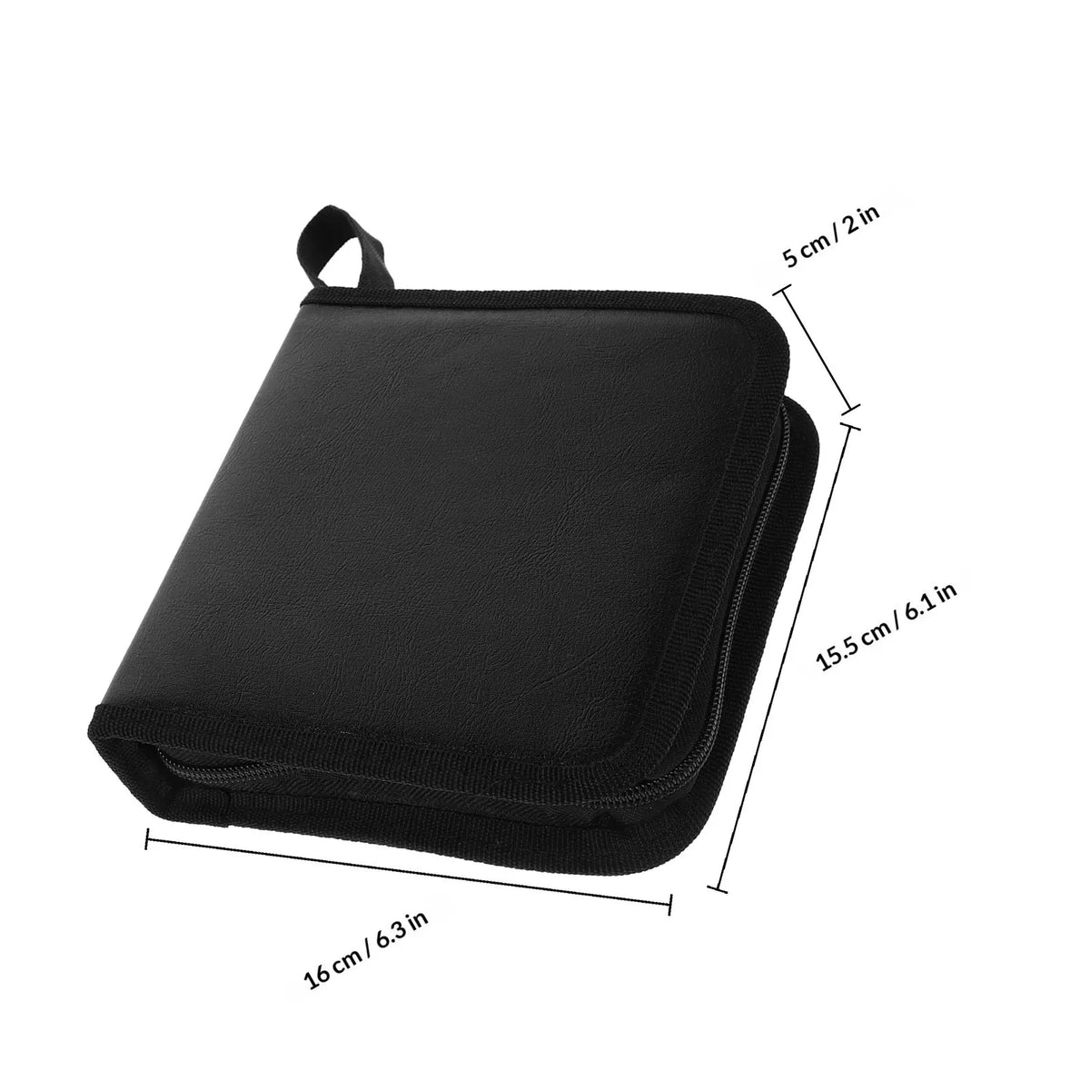40-Piece PU CD DVD Storage Bag – Disc Organizer for Car & Home CD DVD Storage Bag PLUSH