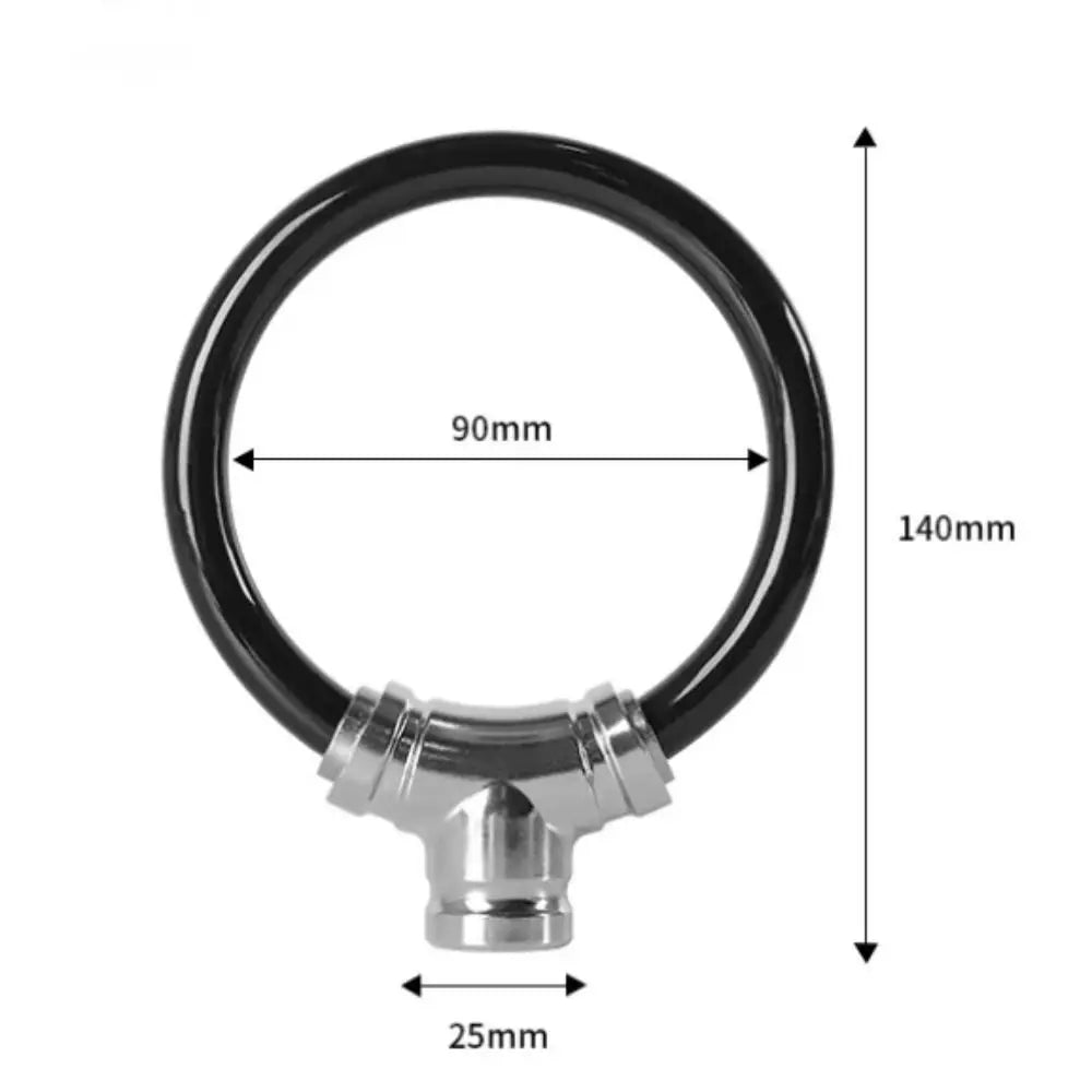 Anti-Theft Alloy Ring Lock & Chain Lock for Bike & E-Bike Bicycle Ring Lock PLUSH