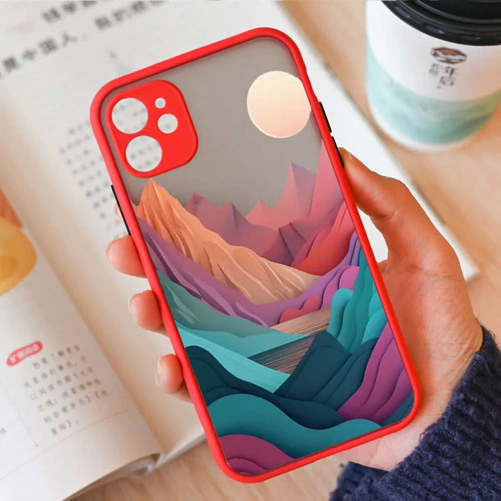 Landscape iPhone Case | Mountains & Rivers Shockproof Cover iPhone Phone Case PLUSH -4 For iPhone 6 6s