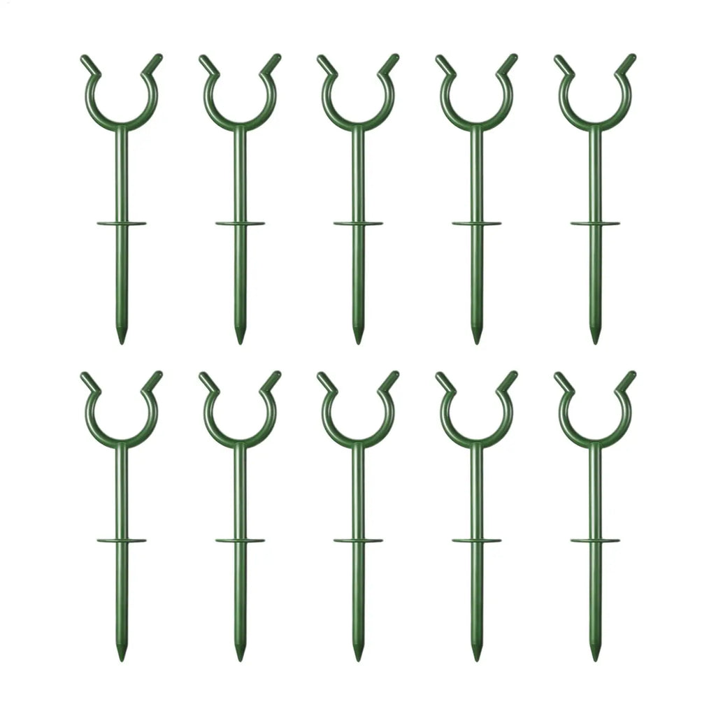 10-Pack Garden Hose Guide Stakes – Anti-Tangle Lawn Holder Garden Hose Guide PLUSH