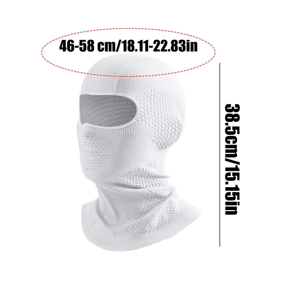 Winter Full Face Cover – Cycling, Skiing & Outdoor Mask Face Cover Balaclava PLUSH White