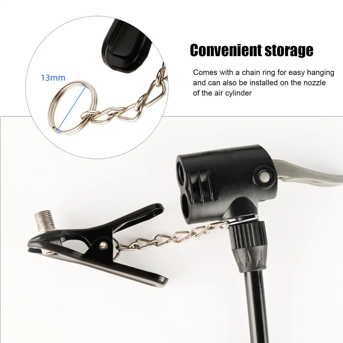 Tire Air Chuck Nozzle – Multi-Use Bike Pump Adapter Bike Pump Adapter PLUSH