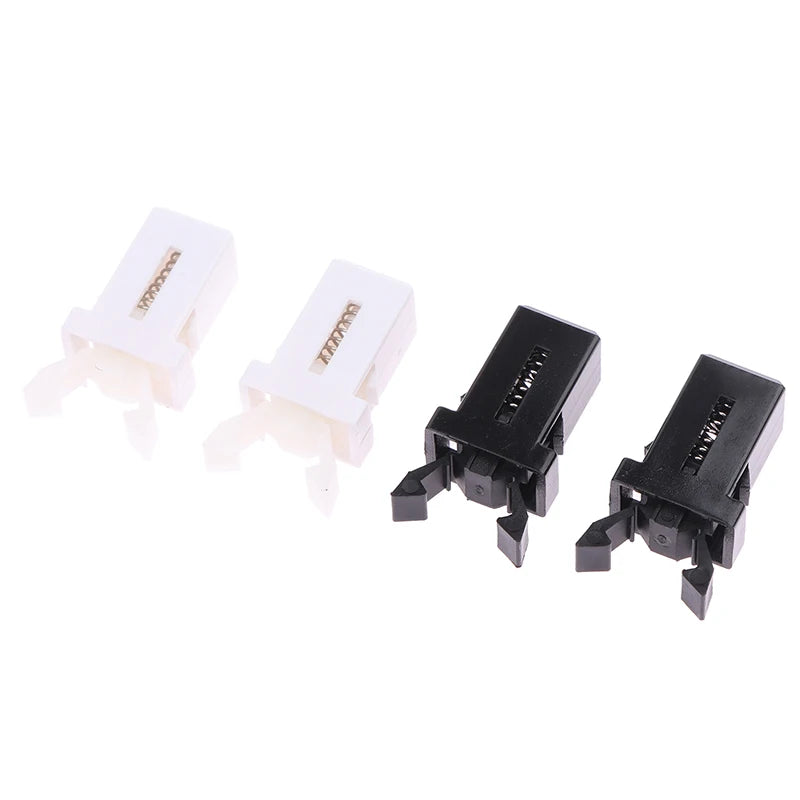 10pcs Trash Can Lid Latch Replacement Clips – Black & White Bin Lid Latch Clip PLUSH