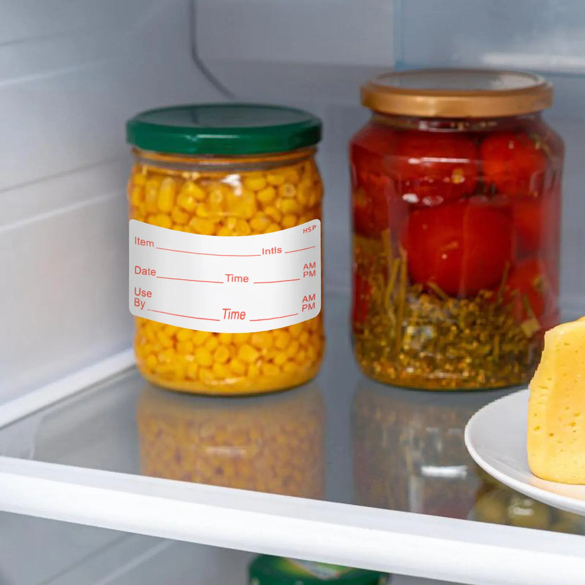 Removable Food Date Labels – Freezer & Pantry Sticker Roll Kitchen Organization Labels PLUSH