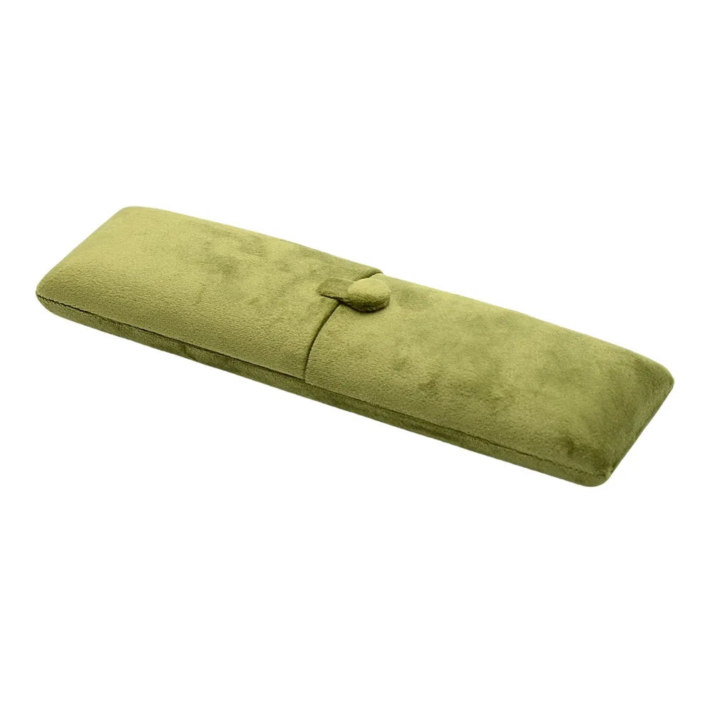 Velvet Jewelry Box – Ring, Necklace & Bracelet Organizer Jewelry Storage Box PLUSH Green Necklace Box