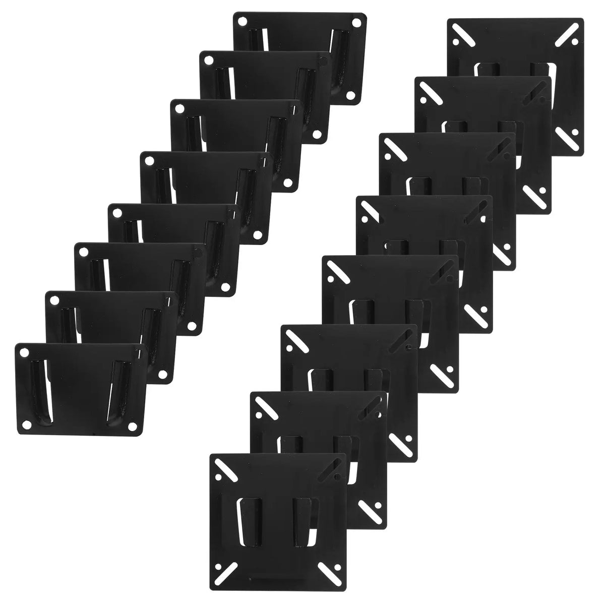 8-Pack Heavy Duty Iron Wall Mount Brackets for 14–24" Monitors Monitor Wall Mount PLUSH