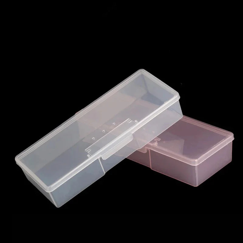 Nail Art Transparent Storage Box – Brush, Rhinestone Organizer Nail Art Organizer PLUSH