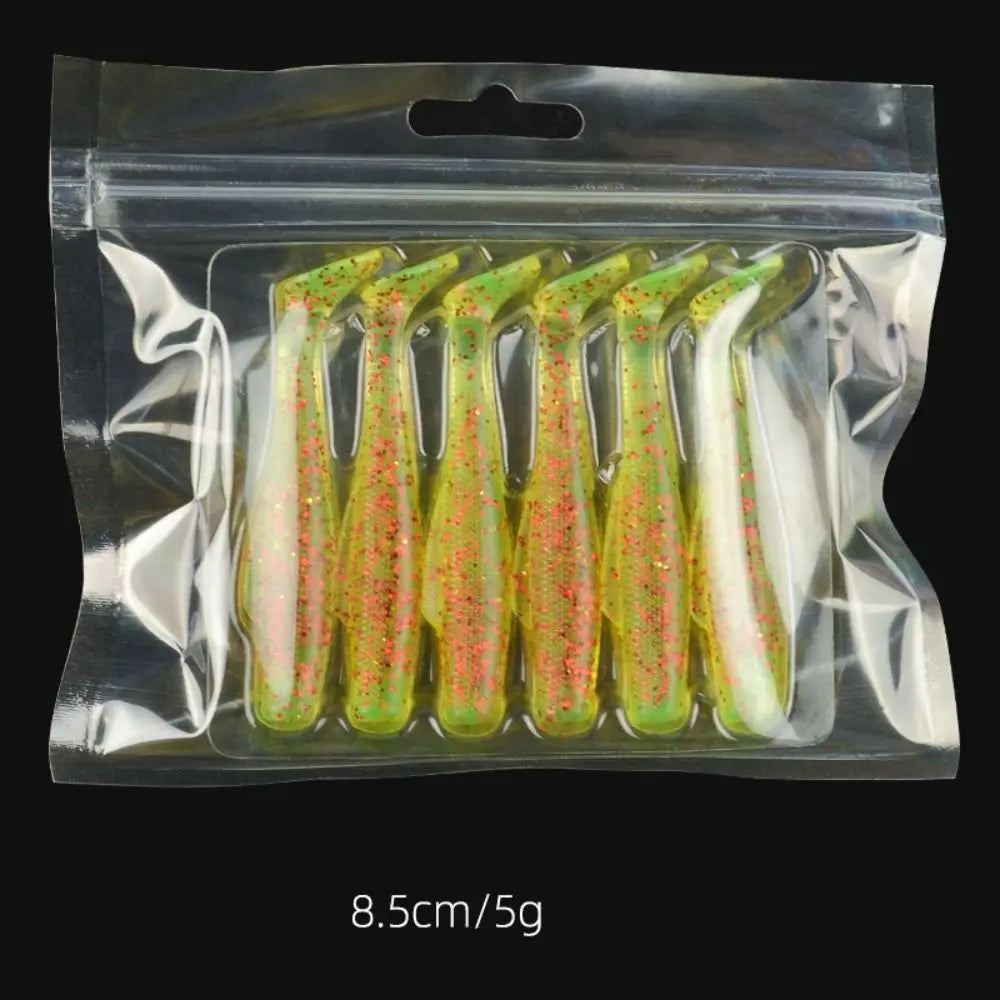 T-Tail Soft Silicone Swim Lures 6cm/8.5cm – Multicolor Bait Set Soft Fishing Lures PLUSH 8.5cm-style 15