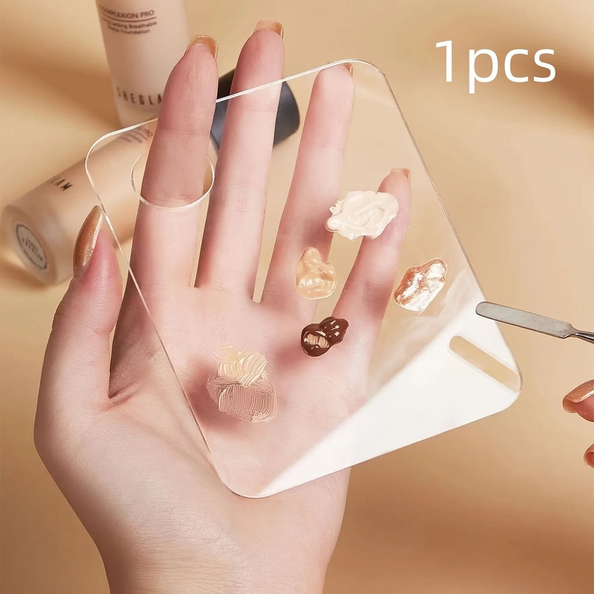 Professional Pigment Mixing Palette – Makeup & Nail Art Tool Makeup Mixing Palette PLUSH 1pc