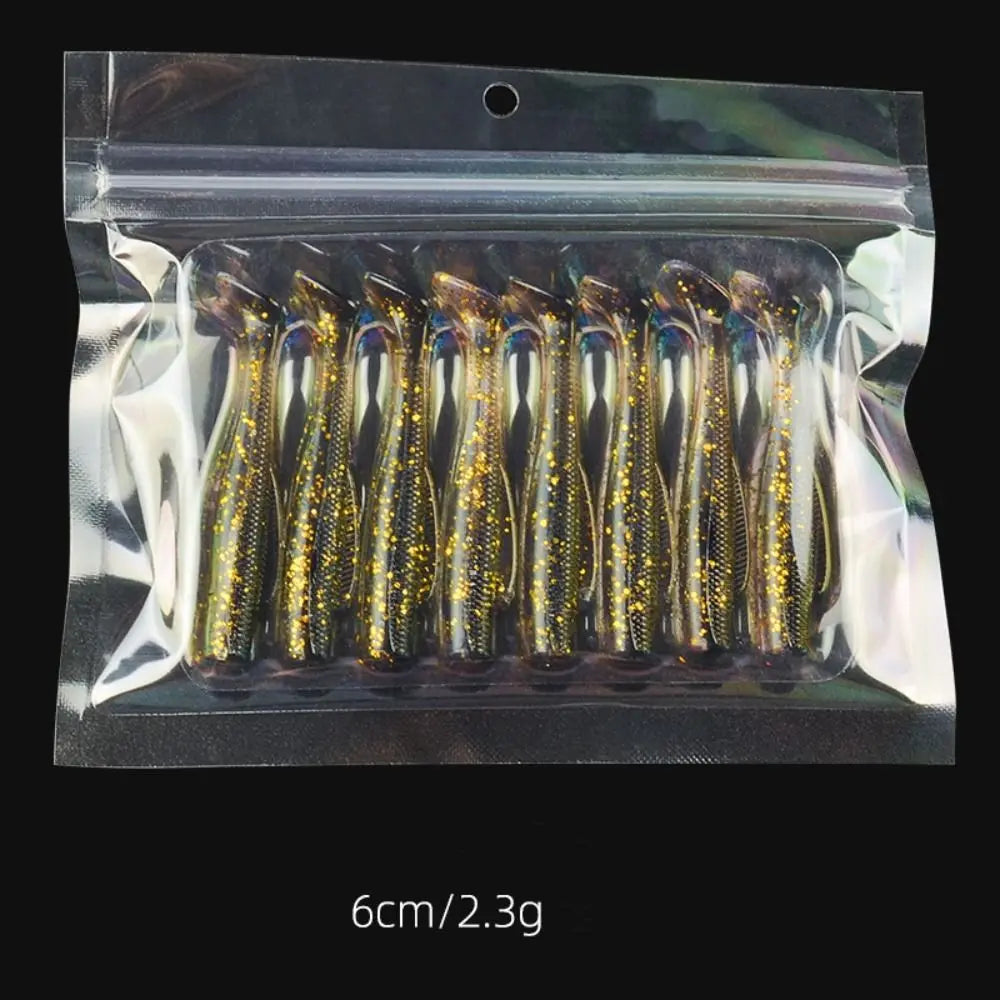 T-Tail Soft Silicone Swim Lures 6cm/8.5cm – Multicolor Bait Set Soft Fishing Lures PLUSH 6cm-style 6