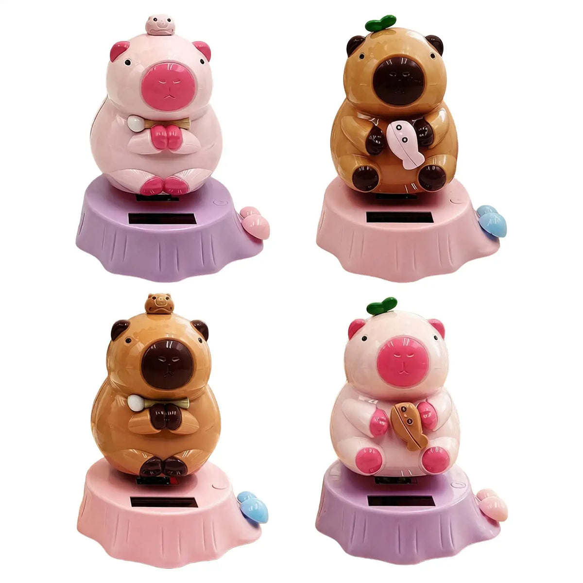 Solar Swinging Capybara Dashboard Figurine – No Battery Dashboard Figurine PLUSH