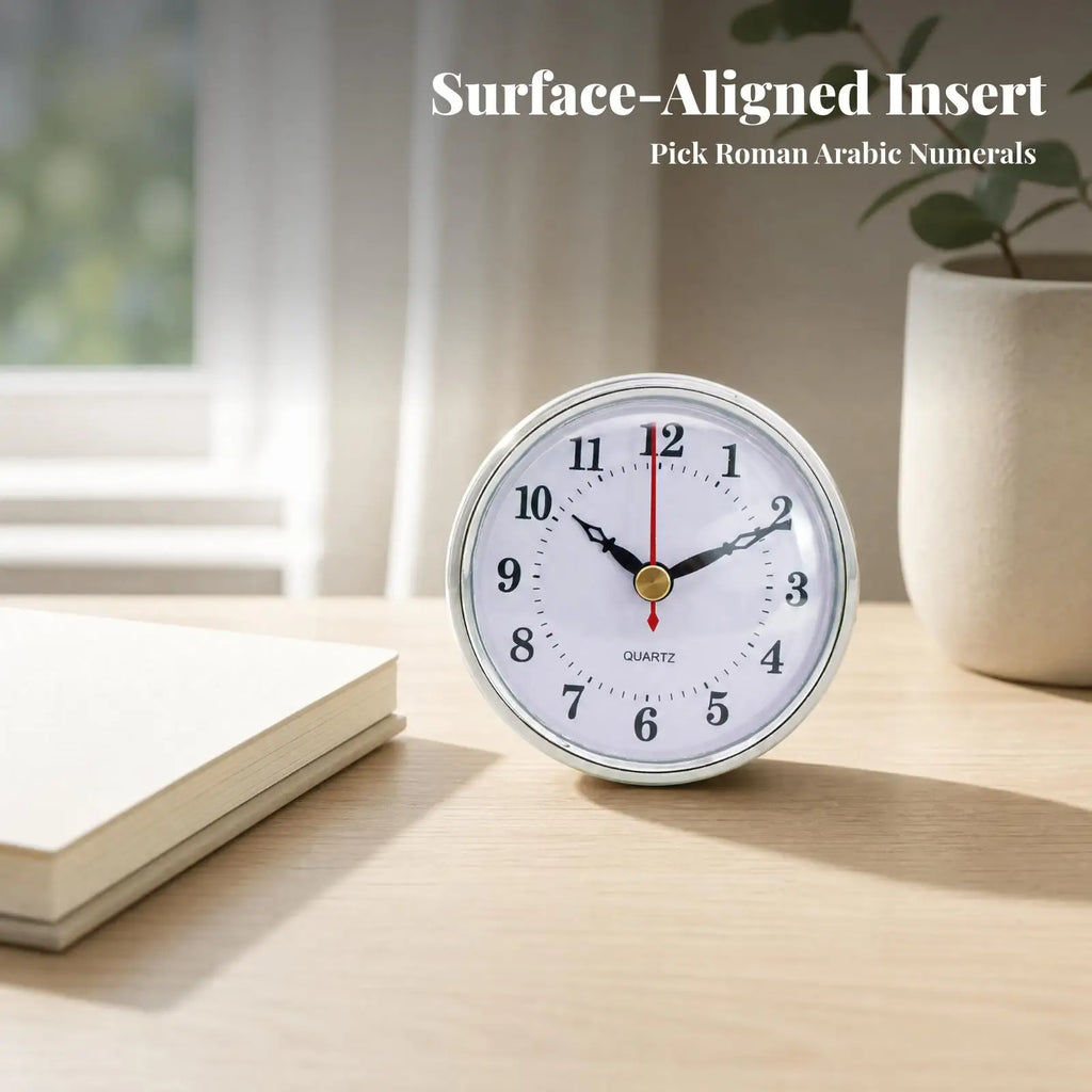 80mm Quartz Clock Insert – DIY Clock Repair Replacement Part Clock Insert Part PLUSH
