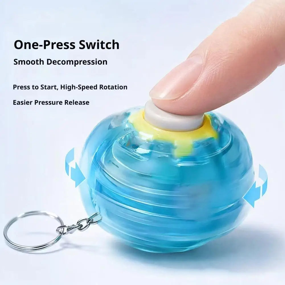 Rotatable Fidget Spinner Ball Keychain – Mini Sensory Toy Fidget Sensory Toy PLUSH
