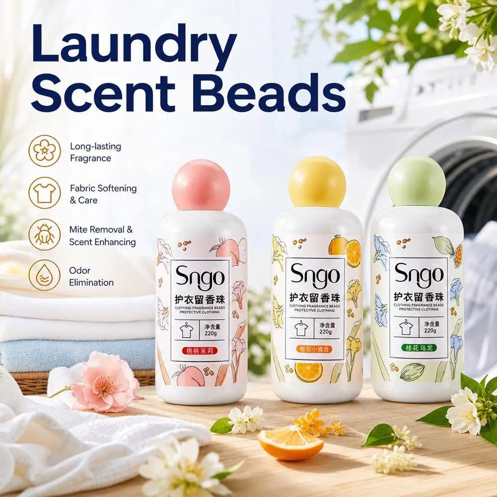 220g Osmanthus Oolong Laundry Scent Booster Beads | Long-Lasting Laundry Scent Booster PLUSH