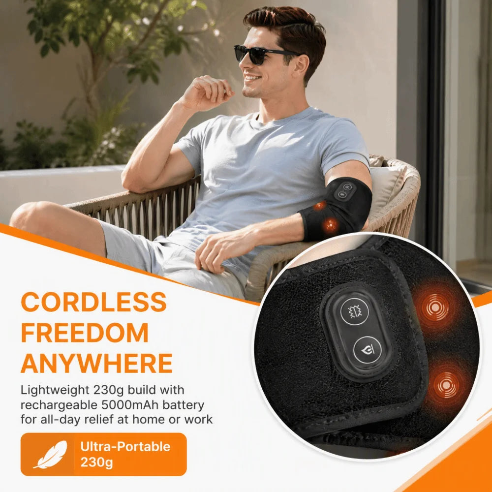 105 LED Red Light Heating Wrap – Elbow & Wrist Brace Heating Support Wrap PLUSH