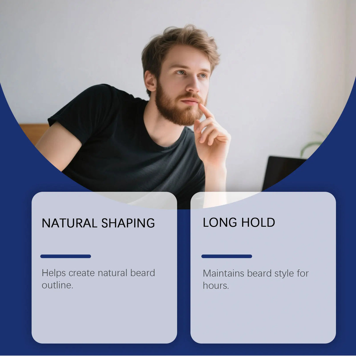 Waterproof Beard Filler Pencil Kit with Brush | Shape & Fill Beard Filler Pencil PLUSH