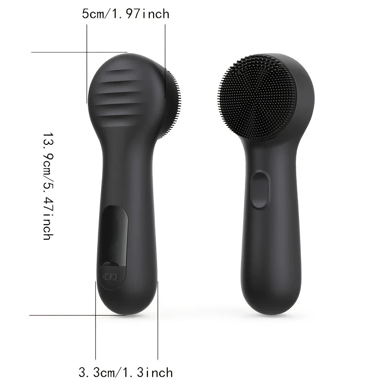 Sonic Silicone Facial Cleansing Brush – USB Rechargeable Facial Cleansing Brush PLUSH
