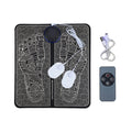 CAMMUO EMS Foot Massage Pad – 8 Modes, Portable & Foldable EMS Foot Massager PLUSH Upgraded version