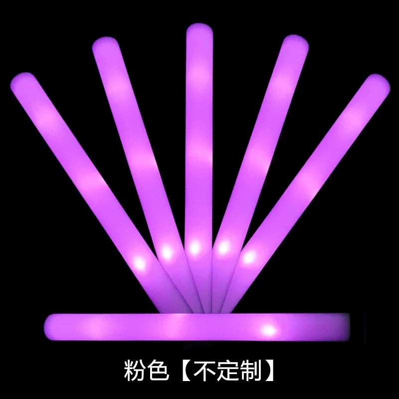 Colorful LED Glow Wands Flash Sticks for Parties & Events Party Glow Wand PLUSH Pink 1PC