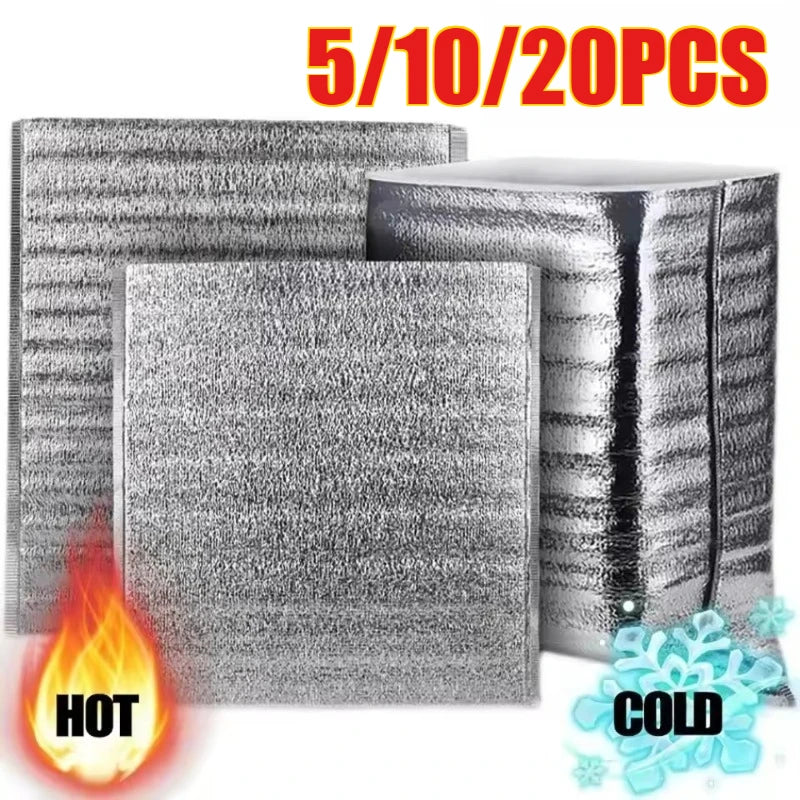 Disposable Aluminum Foil Insulated Cooler Bags – Lunch & Picnic Insulated Cooler Bag PLUSH
