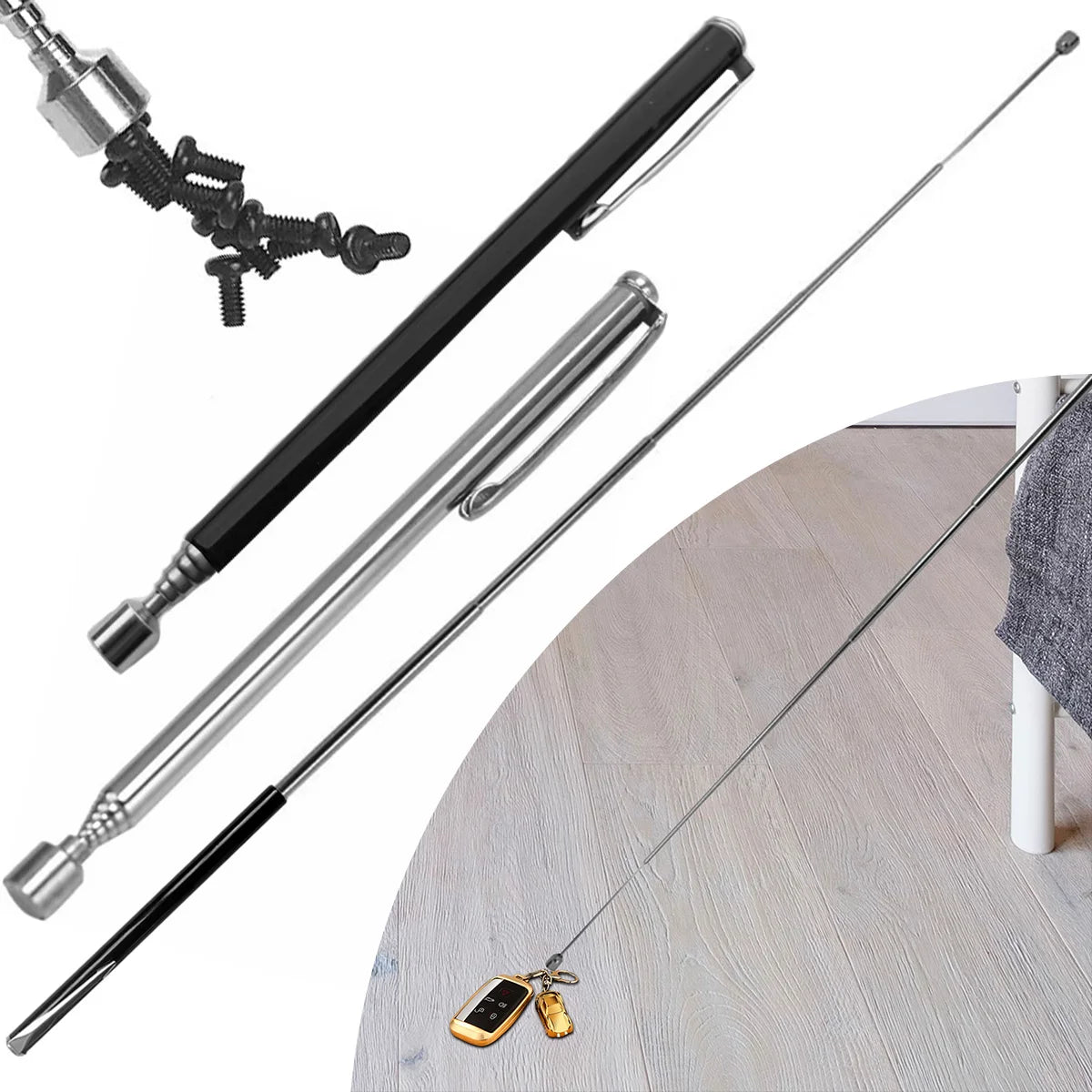 Telescoping Magnetic Pickup Tool 1.5LB Extendable Magnet Pen Magnetic Pickup Tool PLUSH