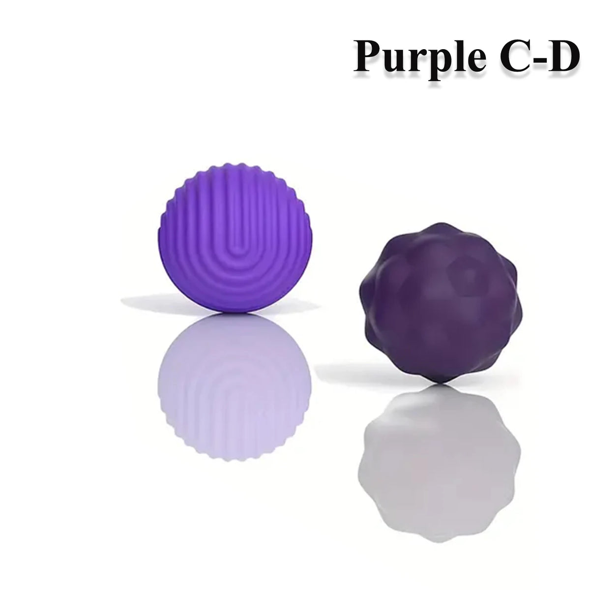 Silicone Magnetic Fidget Balls Sensory Toy Set – 2 to 8 PCS Magnetic Fidget Toy PLUSH 2PCS Purple C-D