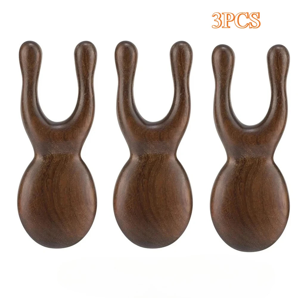 Wooden Gua Sha Stick – Nose, Eye & Face Massage Tool Facial Massage Tool PLUSH 3PCS B