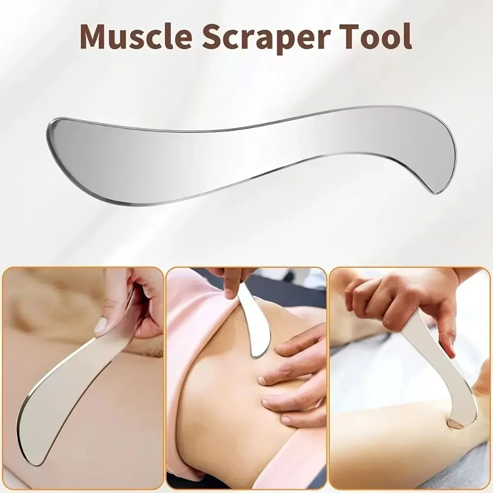 Stainless Steel Gua Sha Board – Full Body Fascia Massage Tool Gua Sha Massage Tool PLUSH