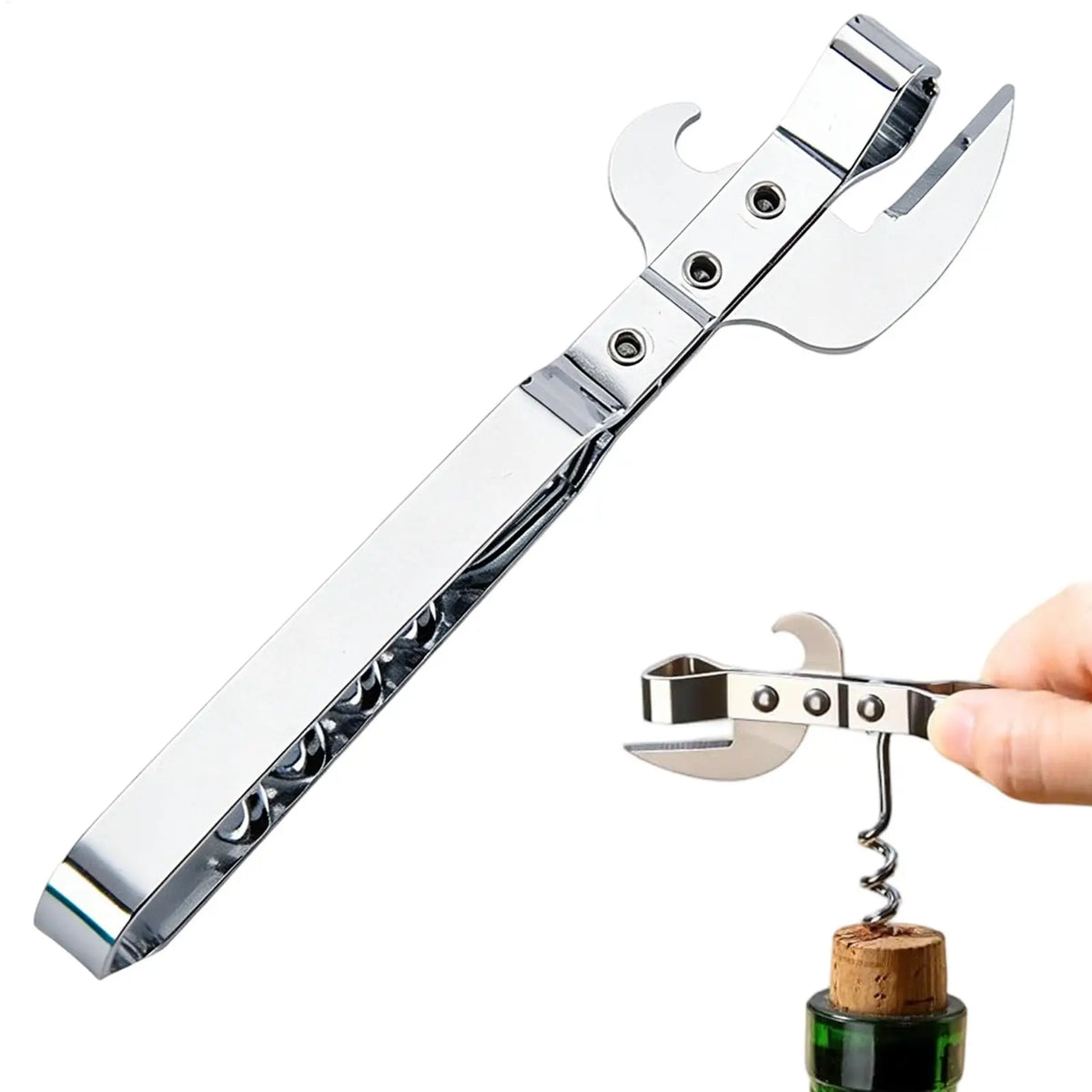 Multifunctional Stainless Steel Bottle & Can Opener – Kitchen Tool Bottle Can Opener PLUSH