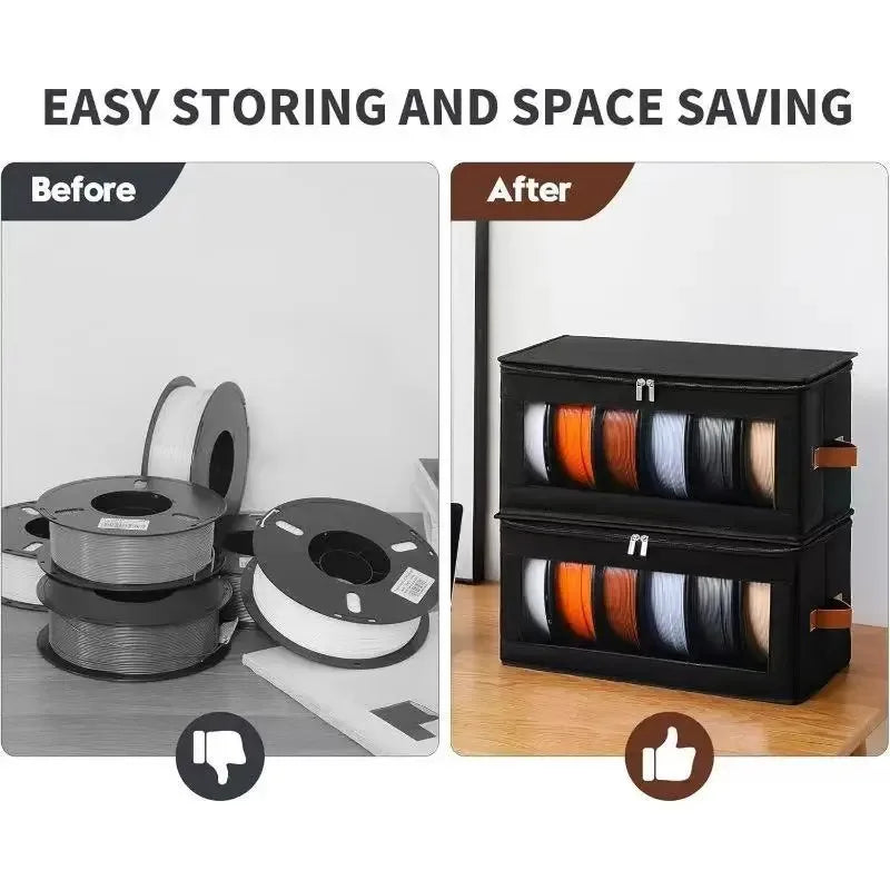 Foldable 3D Printer Filament Storage Bag & Holder Rack Filament Storage Bag PLUSH