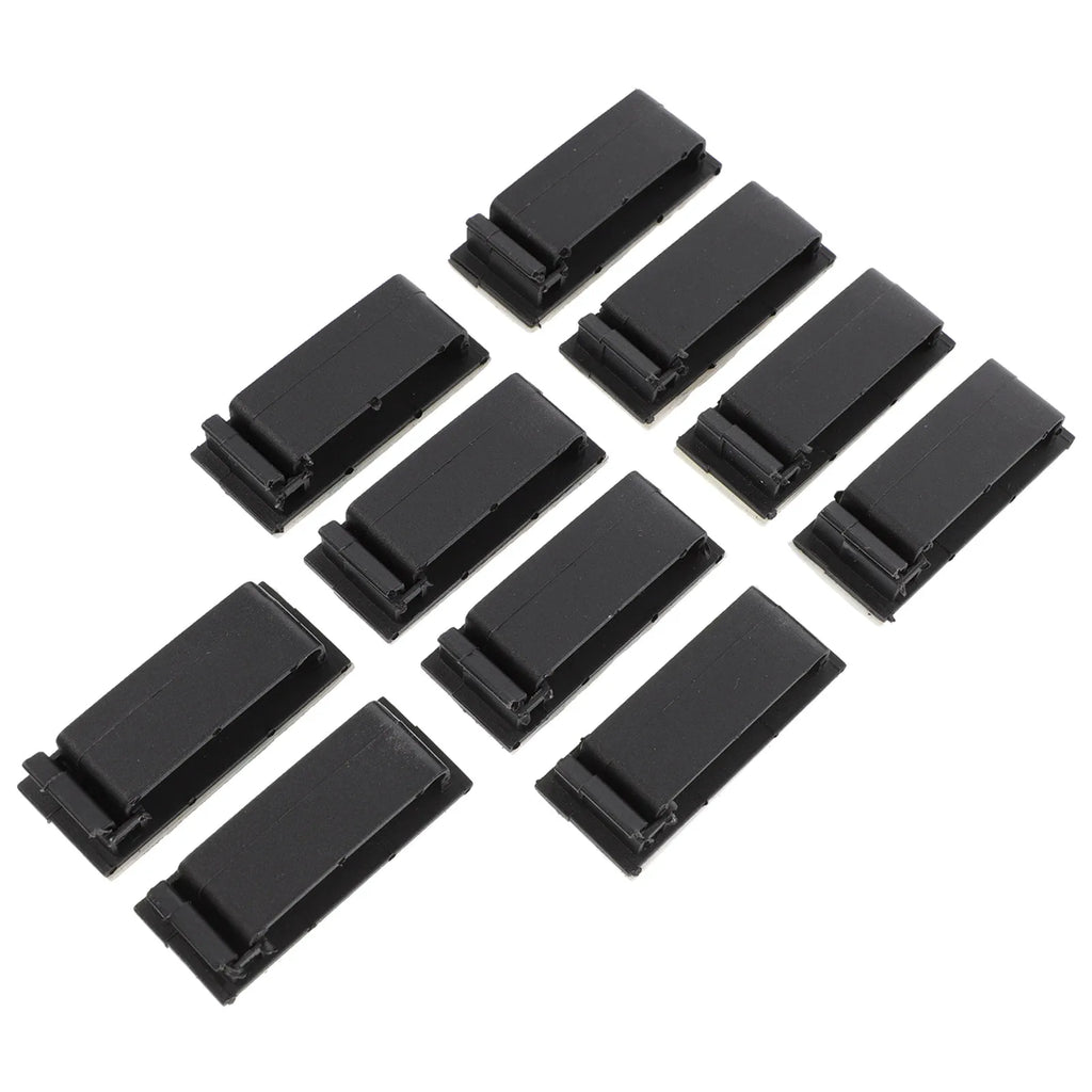 10Pcs Self-Adhesive Cord Clips | Desktop Cable Management Cable Management Clips PLUSH