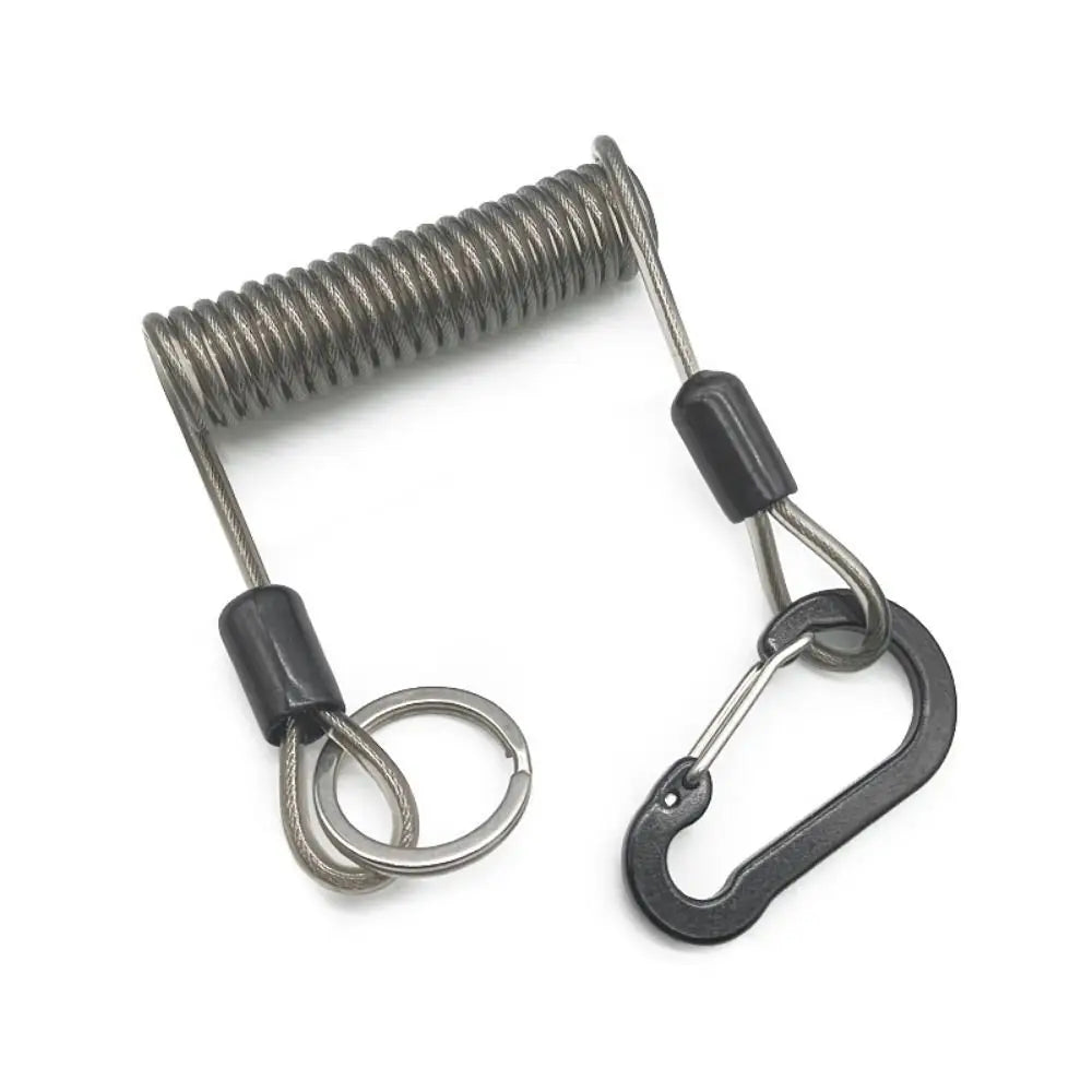 Elastic Coiled Fishing Lanyard – Anti-Loss Safety Rope Fishing Safety Lanyard PLUSH