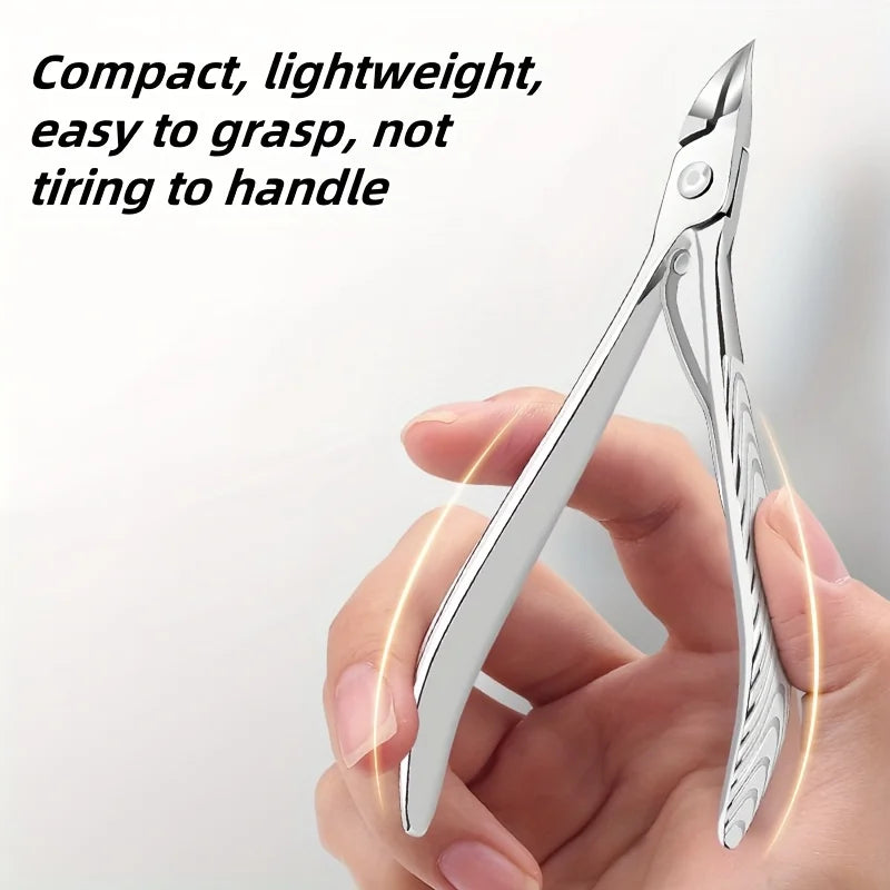 Ouriner Stainless Steel Toenail Clipper – Slanted Extended Tip Nail Clipper PLUSH