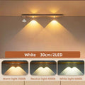 LED Motion Sensor Cabinet Night Light – USB Rechargeable LED Night Light PLUSH 3 colors in one Lamp white 30cm