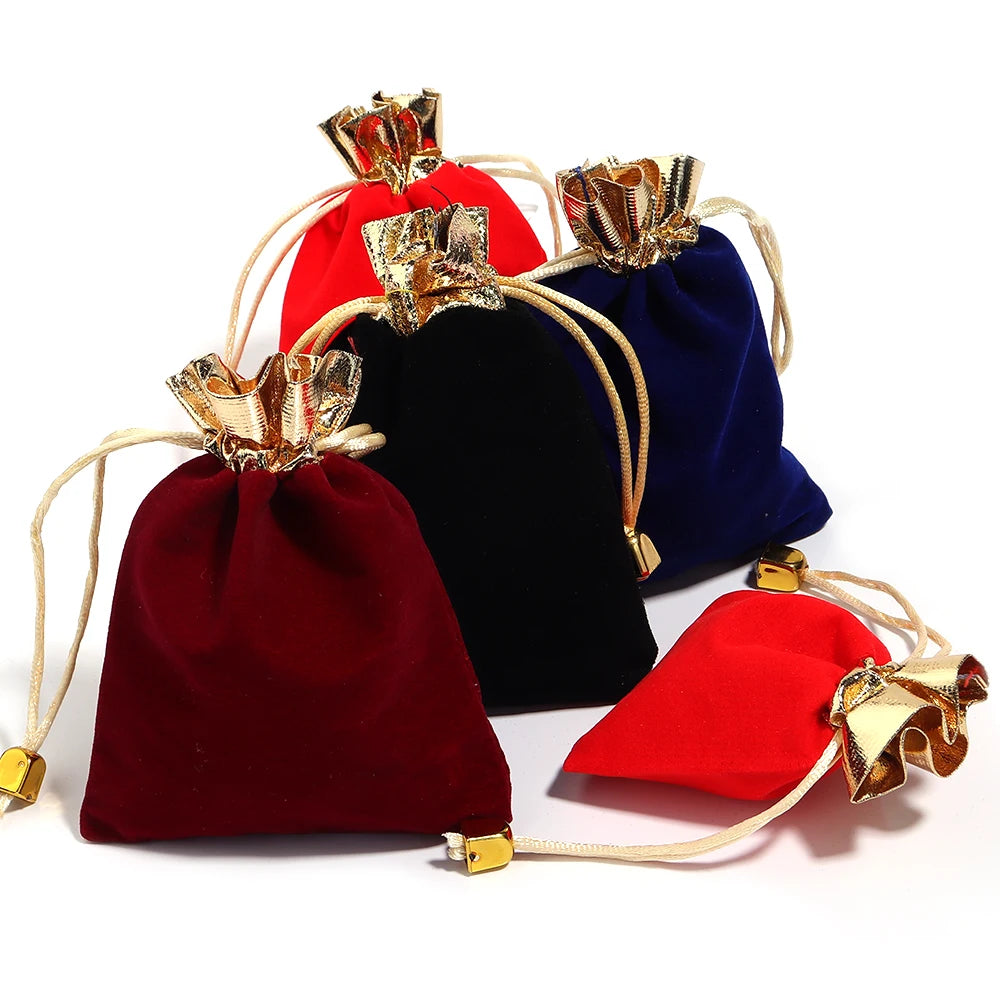 Velvet Drawstring Gift Pouches for Jewelry Packaging – 5-10pcs Jewelry Packaging Pouches PLUSH