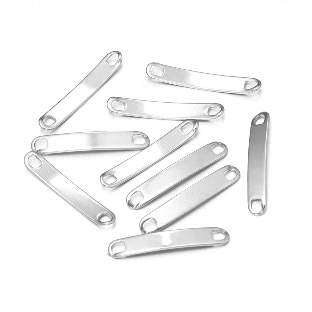 Stainless Steel Curved Bar Connectors – DIY Jewelry Findings Jewelry Connector Findings PLUSH Steel 5X30mm