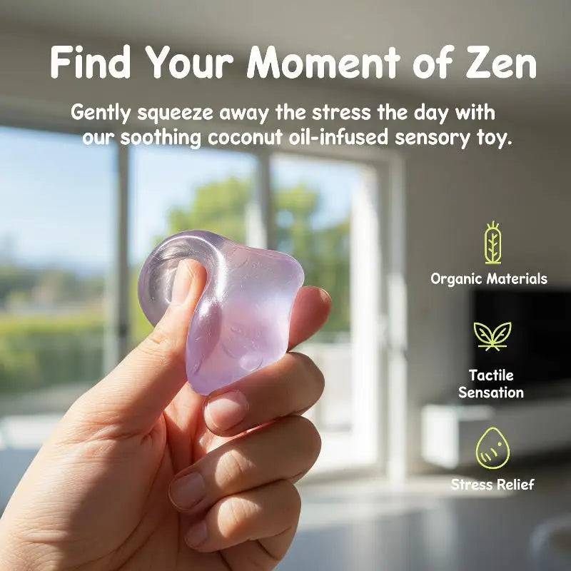 Coconut Oil Stress Balls – Soft Squeezable TPR Fidget Toy Fidget Stress Ball PLUSH