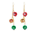 Rhinestone Snowflake Christmas Drop Earrings | Festive Dangle Christmas Drop Earrings PLUSH Style 2