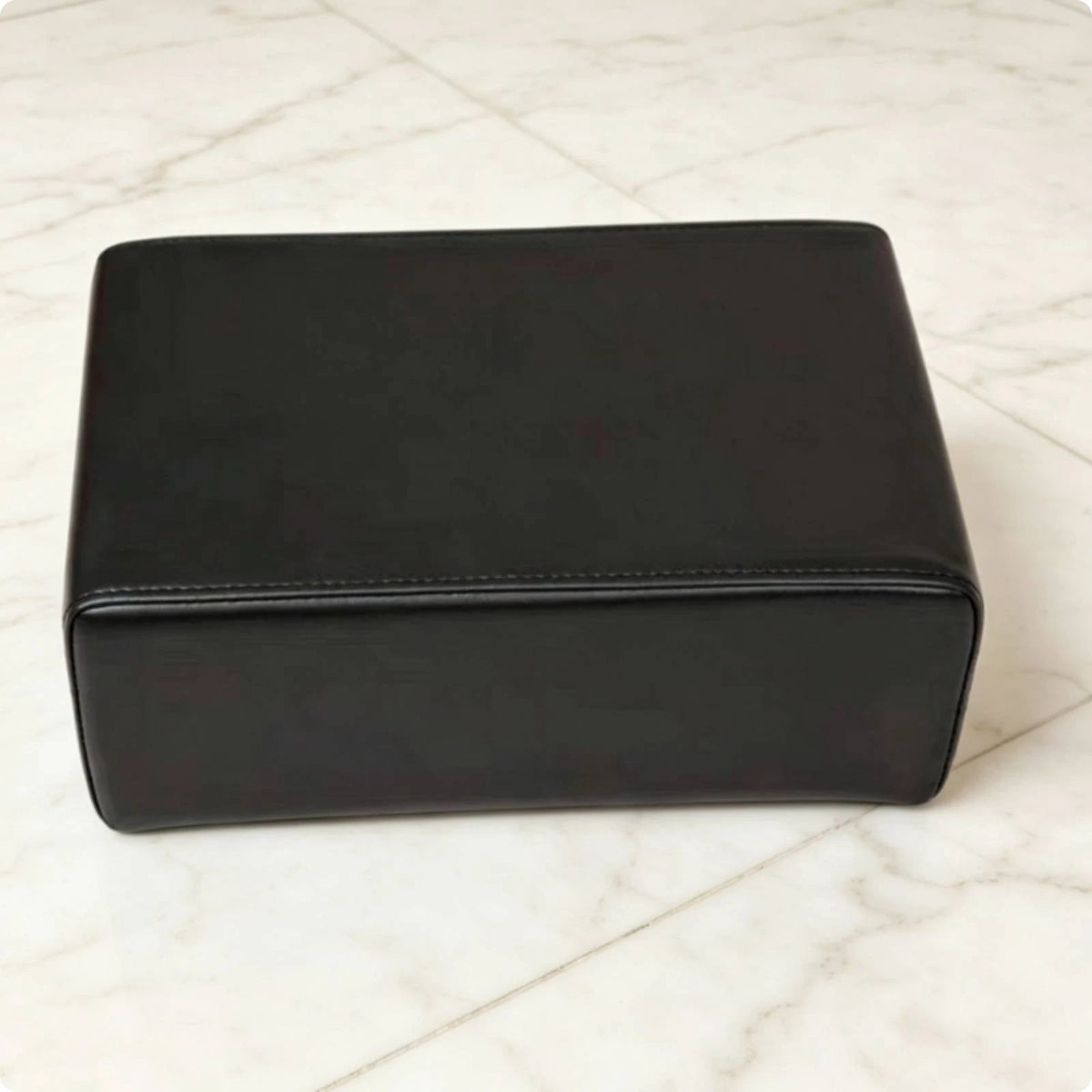 Pilates Auxiliary Box – Maple Wood Frame & Foam Padding Pilates Reformer Box PLUSH Black