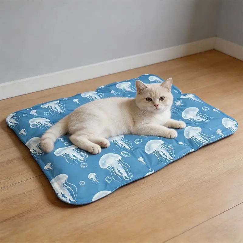 Self-Cooling Gel Mat for Dogs & Cats – Non-Toxic Summer Pad Pet Cooling Mat PLUSH