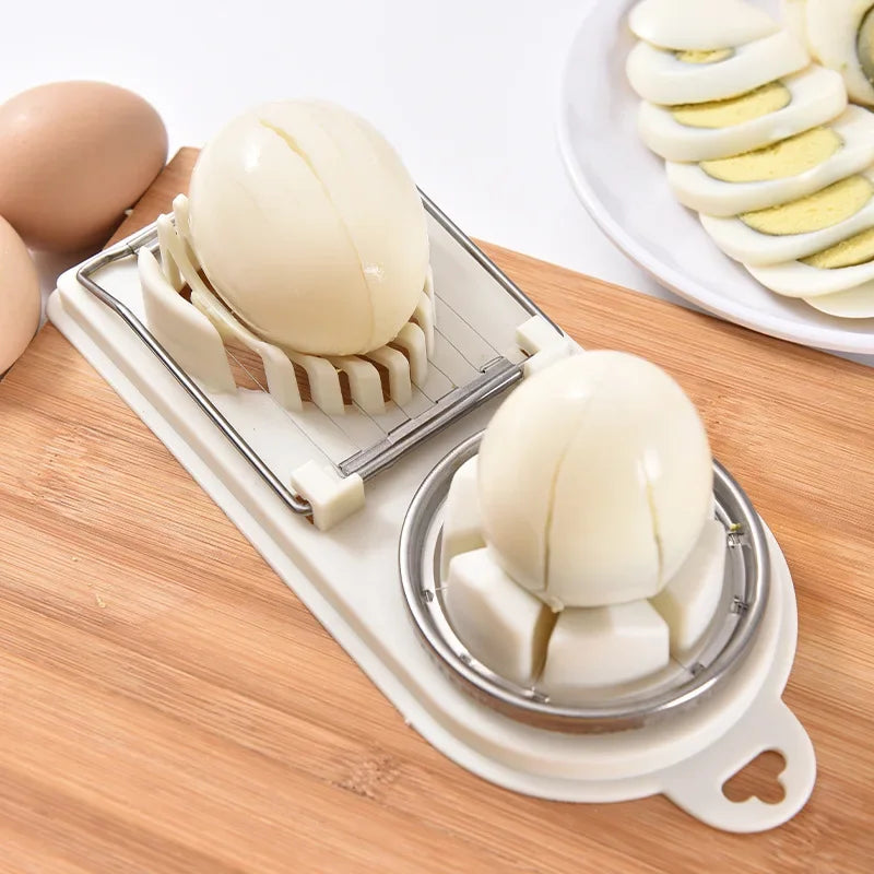 2-in-1 Stainless Steel Egg Slicer & Divider | Kitchen Tool Egg Slicer Tool PLUSH