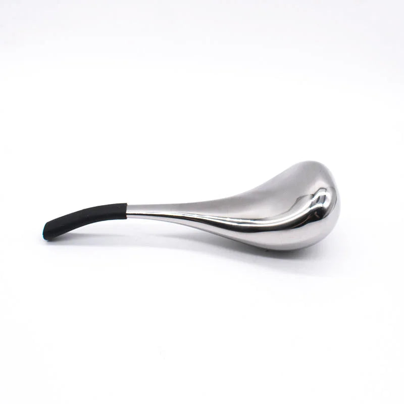 Stainless Steel Ice Globes Cryo Sticks – Facial Cooling Tool Facial Cryo Roller PLUSH 1PC Silver