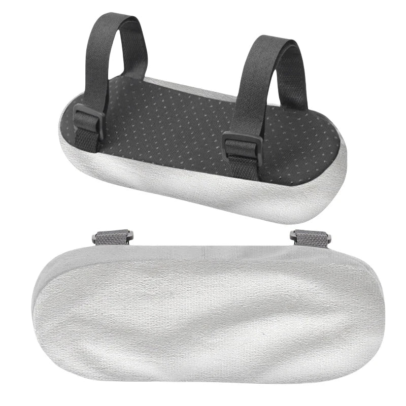 Memory Foam Chair Armrest Cushion Pad – Soft Elbow Support Chair Armrest Cushion PLUSH Gray