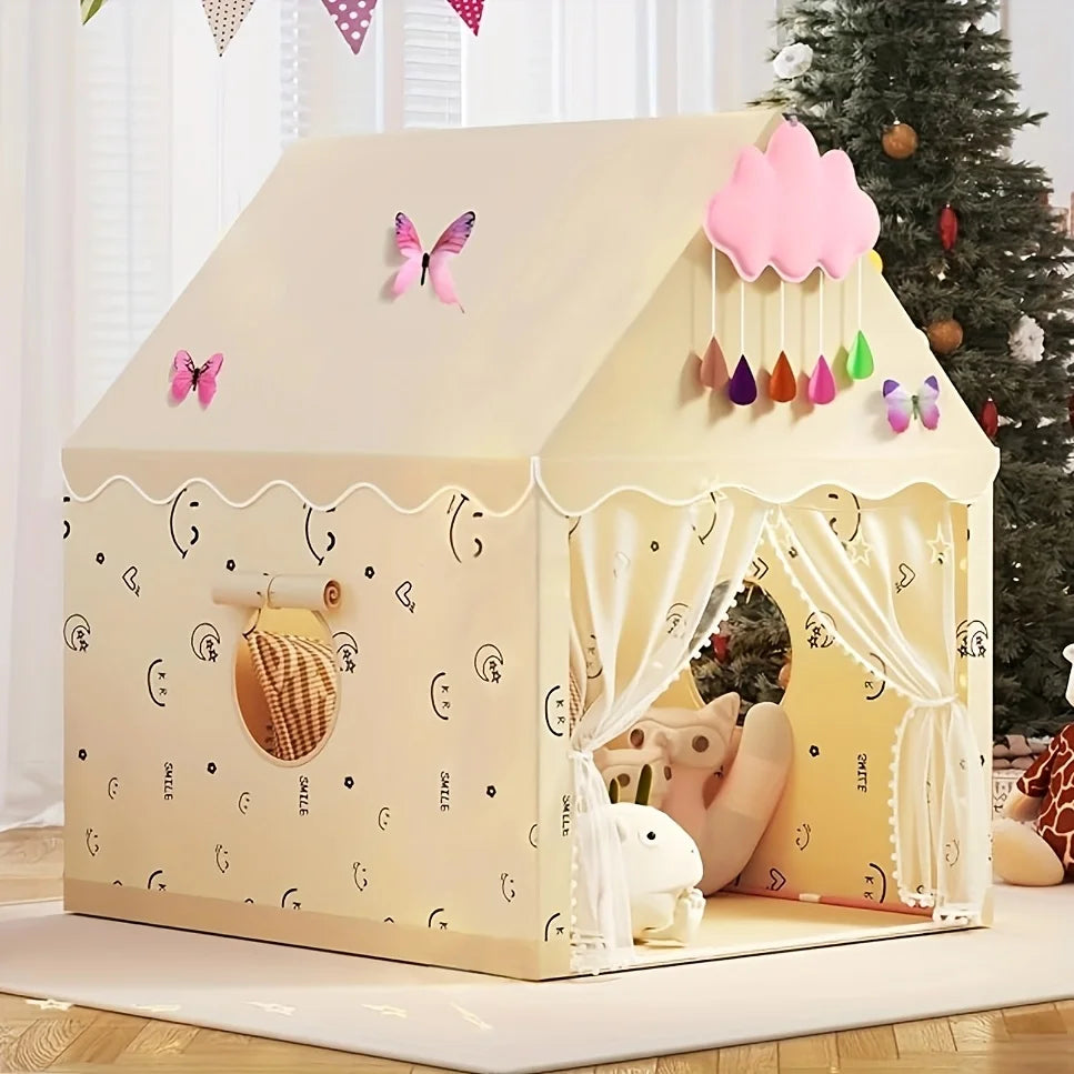 Princess Fairy Tale Kids Play Tent – Pink Cottage Style Kids Play Tent PLUSH