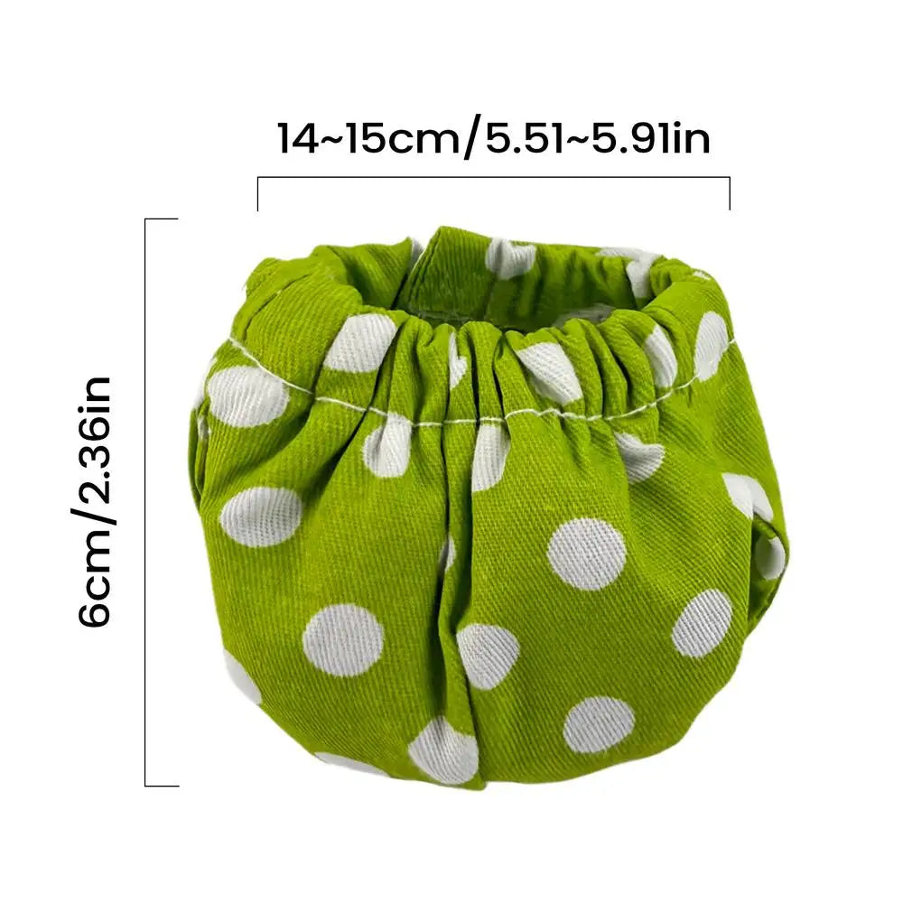 Reusable Small Pet Diapers for Squirrels, Ferrets & More Small Pet Diapers PLUSH Green 1PC
