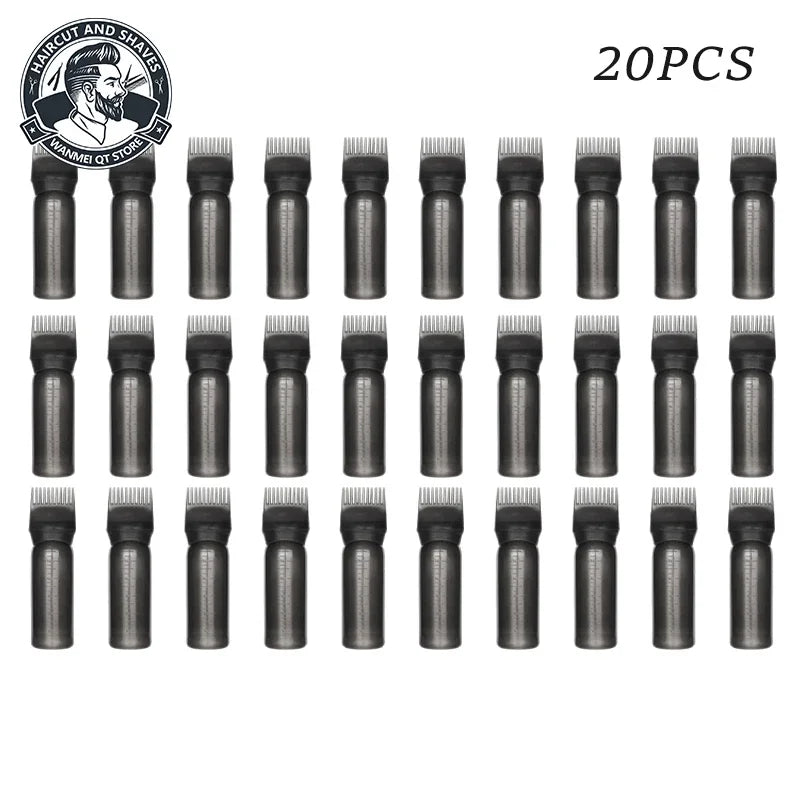 180ml Hair Oil Applicator Bottle – 10 or 20 Pack Refillable Hair Applicator Bottle PLUSH