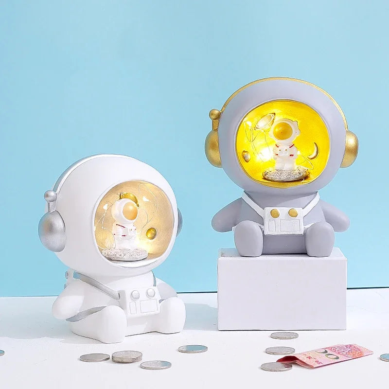 Puppy Astronaut Piggy Bank with Night Light – Kids Gift Decorative Piggy Bank PLUSH